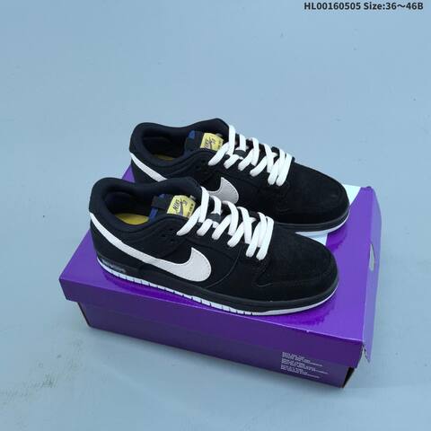 Nike SB Dunk Low Pink Hole Black Pale Pink White Yellow EU 36-46 Skate Shoe - Unisex (BS-60516)