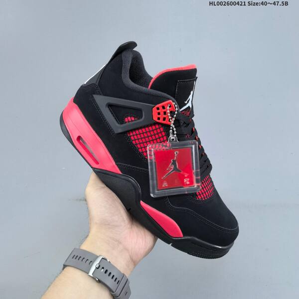 Jordan Air Jordan 4 Retro black/red 40~47.5 basketball