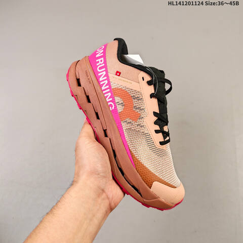 On Cloudultra 3 Rose Pink Black EU 36-45 Trail Shoe Trail Running Sneakers - Unisex (BS-69771)