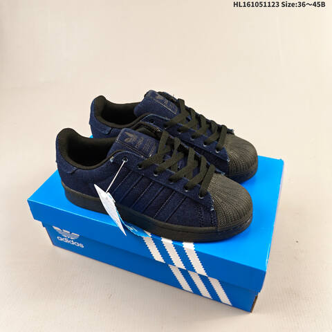 Adidas Superstar JS4018 Navy Blue Black EU 36-45 Skate Shoe - Unisex (BS-65519)