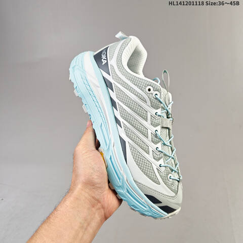 HOKA ONE ONE Mafate Three 2 Off White Light Beige Grey EU 36-45 Trail Shoe Trail Running Sneakers - Unisex (BS-69474)