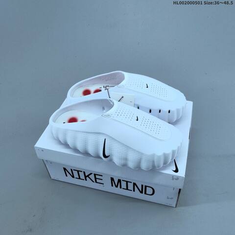 Nike Mind 001 Pregame Mule Light Pink White Silver Black EU 36-48 5 Slides - Unisex (BS-60557)