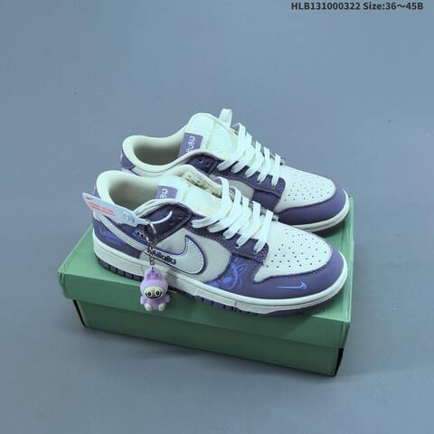 Nike Dunk SB Low Labubu Custom Off White Light Mint Green EU 36-45 Skate Shoe - Unisex (BS-61192)