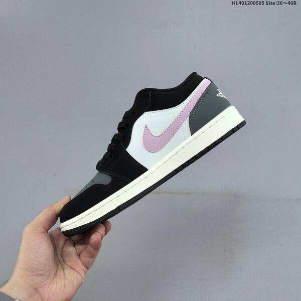 Jordan Air Jordan 1 Low black/white/gray/pink 36~46 basketball
