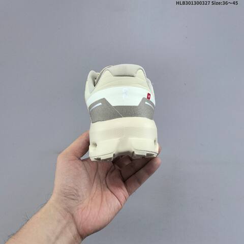 On Cloudvista 2 Waterproof Cream Grey Off White EU 36-45 Trail Shoe Trail Running Sneakers - Unisex (BS-69660)
