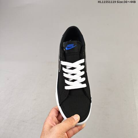 Nike Court Legacy Black White Blue EU 36-44 Skate Shoe - Unisex (BS-63437)