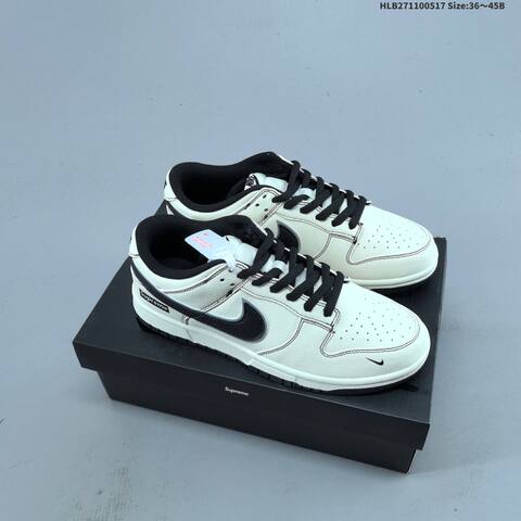 Nike Dunk SB Low Supreme Off White Red Grey EU 36-45 Skate Shoe - Unisex (BS-60312)