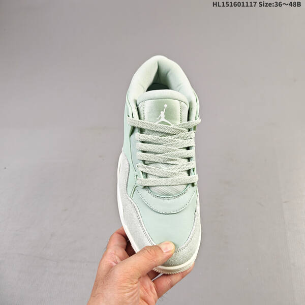 Jordan Air Jordan 4 RM FQ7940-003 light mint/seafoam green with grey suede and white sole EU 36-48 lifestyle