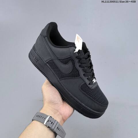 Nike Air Force 1 07 Triple Black EU 36-45 Sneaker - Unisex (BS-60402)