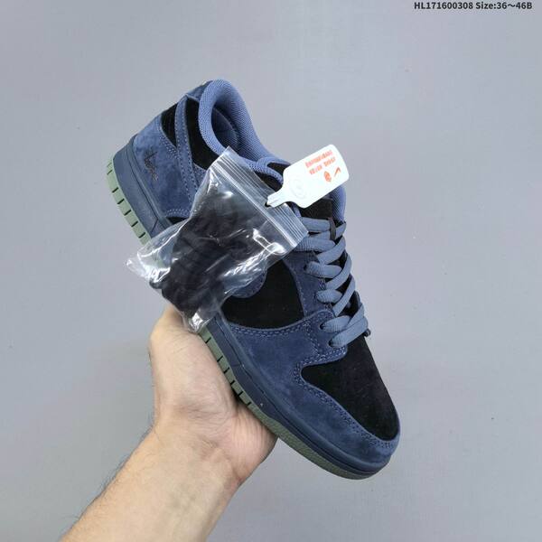 Nike SB Dunk Low navy blue black olive green EU 36-46 skate shoe
