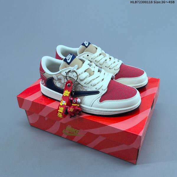 Jordan Air Jordan 1 Low x Travis Scott Sail/Beige/Red/Navy EU 36-45 casual