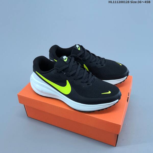 Nike Revolution 8 white black neon green EU 36-45 running shoe