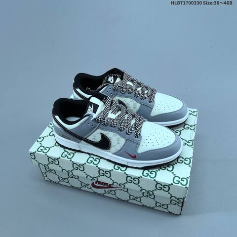 Nike Dunk SB Low Off White Dark Green White Black Red EU 36-46 Skate Shoe - Unisex (BS-61025)