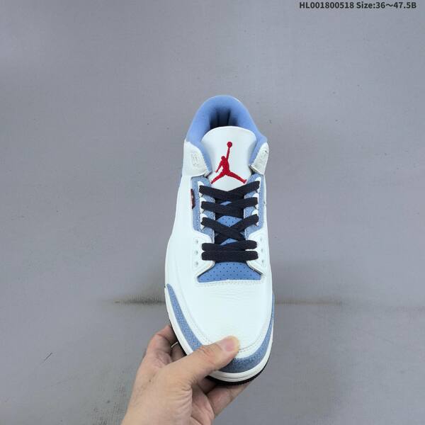Jordan Air Jordan 3 white/denim blue/navy/red 36~47.5 basketball