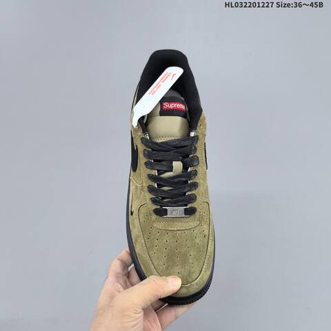 Nike Air Force 1 07 LV8 DV5477-201 Olive Green Black EU 36-45 Sneaker - Unisex (BS-62381)