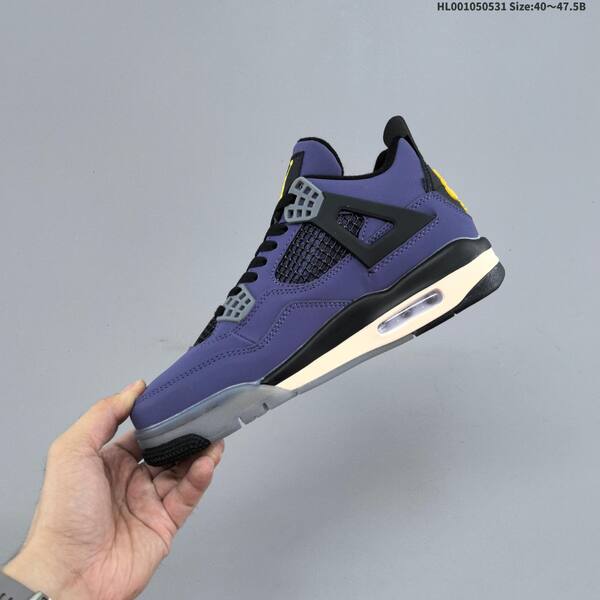 Jordan Air Jordan 4 Retro OG Imperial Purple/Black/Grey/Yellow EU 40-47.5 basketball
