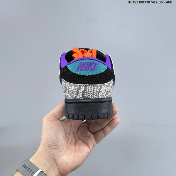 Nike SB Dunk Low black grey purple orange teal EU 36-46 skate shoe