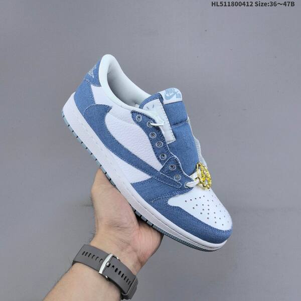 Jordan Air Jordan 1 Low blue denim/white 36~47B lifestyle