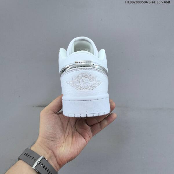 Jordan Air Jordan 1 Low white / metallic silver 36~46B casual