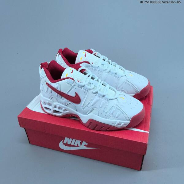 Nike Air More Uptempo Low white black red EU 36-45 basketball shoe