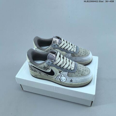 Nike Air Force 1 07 LV8 Off White Light Green EU 36-45 Sneaker - Unisex (BS-60584)