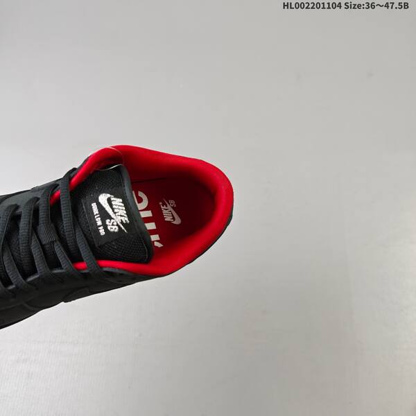 Nike SB Dunk Low Pro black red white EU 36-47 5 skate shoe
