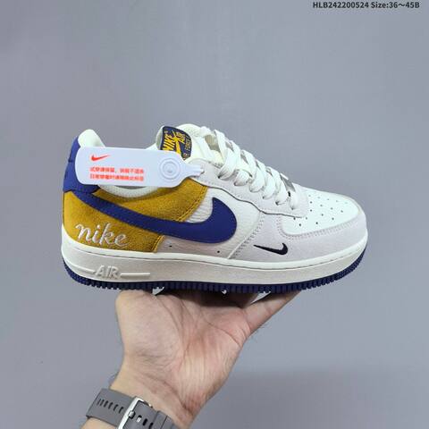 Nike Air Force 1 07 Low White Navy Red Yellow EU 36-45 Sneaker - Unisex (BS-60158)