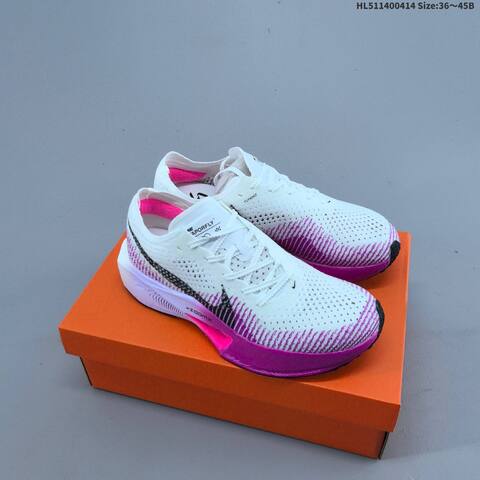 Nike ZoomX Vaporfly Next 3 White Black Turquoise Purple EU 36-45 Running Shoe - Unisex (BS-60749)