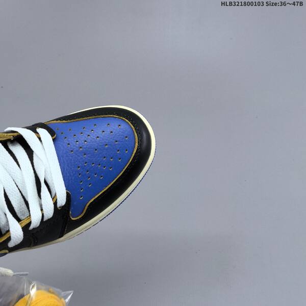 Jordan Air Jordan 1 Retro High OG black/blue/gold/white 36~47B basketball
