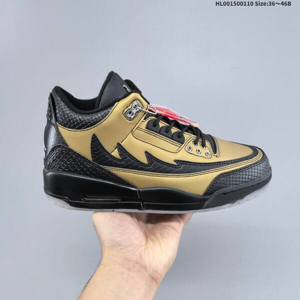 Jordan Air Jordan 3 Black/Gold EU 36-46 basketball
