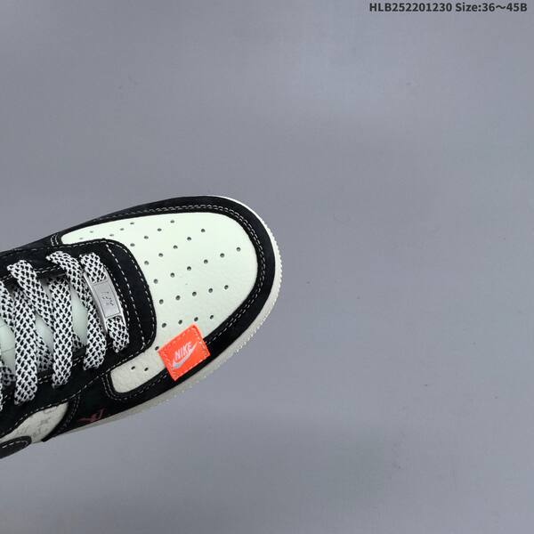 Nike Air Force 1 07 LV8 black off white orange red EU 36-45 sneaker