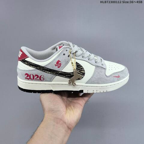 Nike Dunk SB Low Black White Red EU 36-45 Skate Shoe - Unisex (BS-62046)