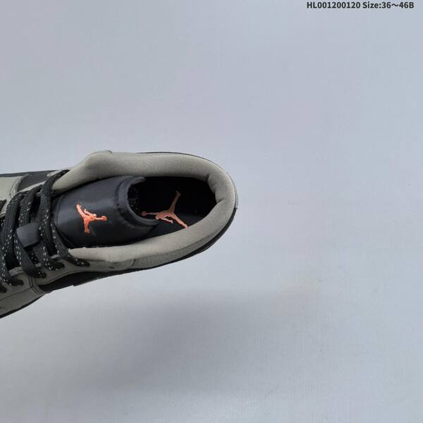 Jordan Air Jordan 1 Low Olive Grey / Black / Orange 36~46B casual lifestyle