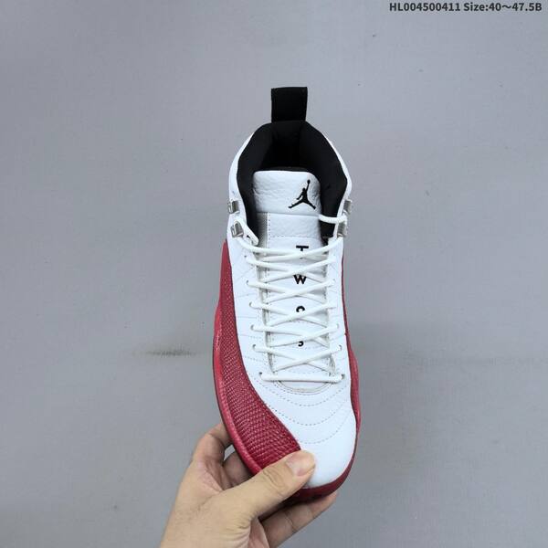 Jordan Air Jordan 12 Retro white/red/black 40~47.5 basketball