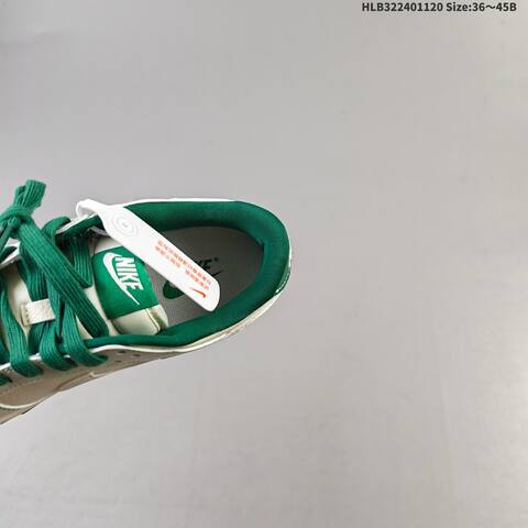 Nike Dunk Low Sail Light Grey Dark Green EU 36-45 Skate Shoe - Unisex (BS-63375)