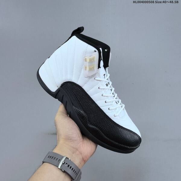 Jordan Air Jordan 12 Retro white/black 40~48.5B basketball