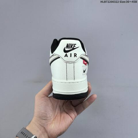 Nike Air Force 1 07 LV8 White Black Red EU 36-45 Sneaker - Unisex (BS-61193)