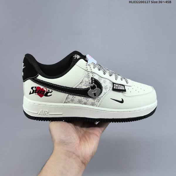 Nike Air Force 1 07 Low off white black burgundy gray EU 36-45 skate shoe