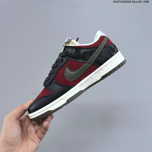Nike SB Dunk Low CNY Pegasus Pack black burgundy dark olive sail EU 36-45 skate shoe