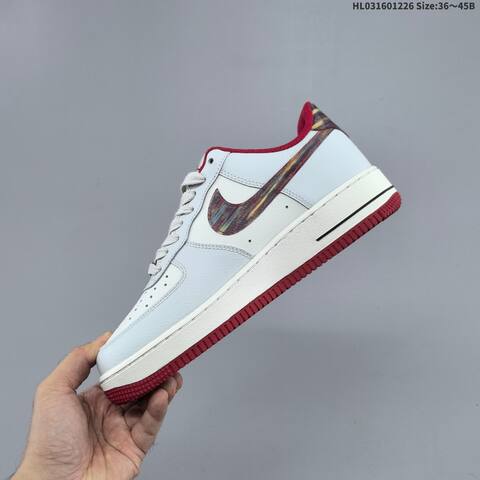 Nike Air Force 1 Low Off White Dark Red Sail Brown EU 36-45 Sneaker - Unisex (BS-62431)