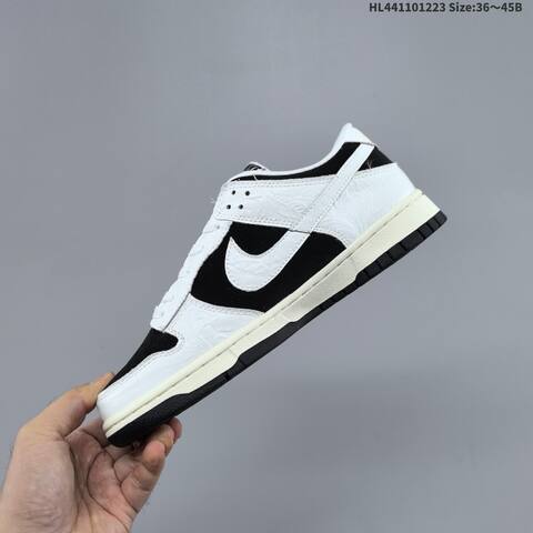 Nike SB Dunk Low Retro DIY Black White Sail EU 36-45 Skate Shoe - Unisex (BS-62499)