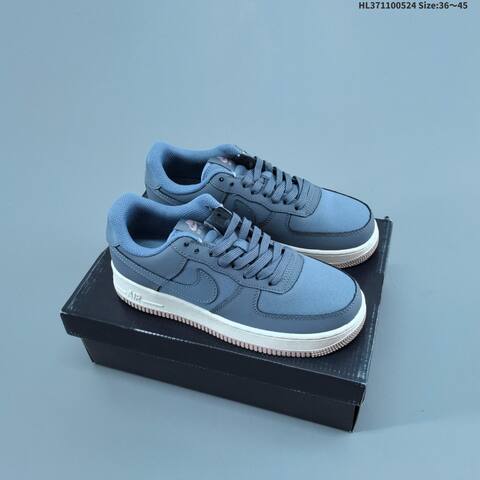 Nike Air Force 1 07 Light Grey Black White EU 36-45 Sneaker - Unisex (BS-60163)