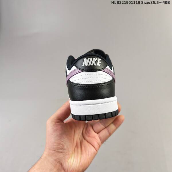 Nike Dunk Low black white light purple EU 35 5-40 skate shoe