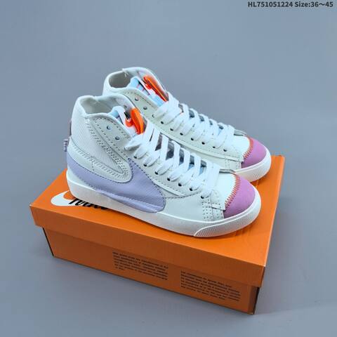 Nike Blazer Mid 77 Jumbo White Purple Pink Light Blue Orange EU 36-45 Skate Shoe - Unisex (BS-62485)