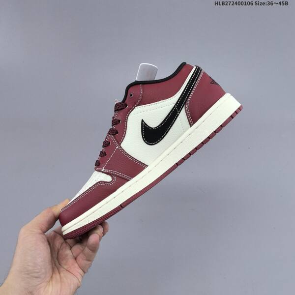 Jordan Air Jordan 1 Low burgundy/white/black EU 36-45 lifestyle
