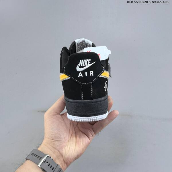 Nike Air Force 1 07 Low Stussy black yellow white EU 36-45 sneaker