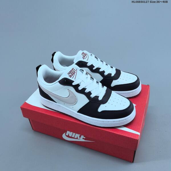 Nike Court Borough Low black white light grey EU 36-40 skate shoe