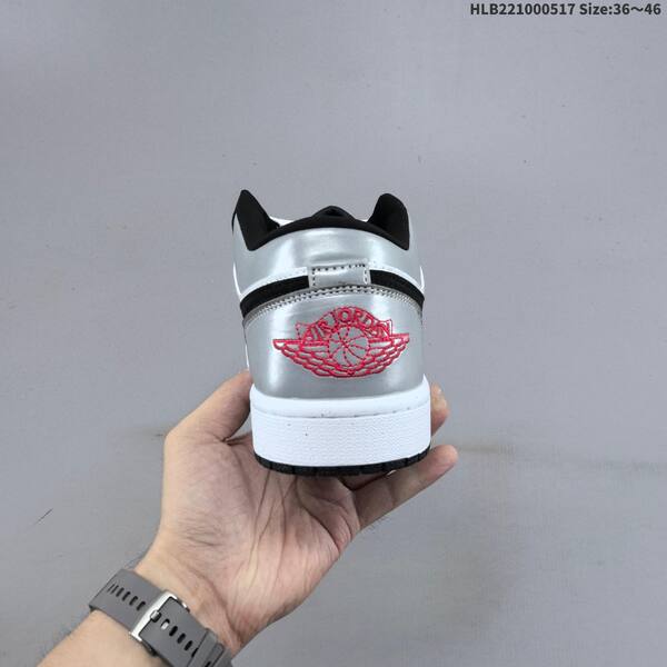 Jordan Air Jordan 1 Low black/white/silver/red 36~46 casual