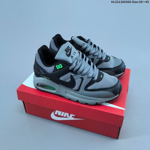 Nike Air Max Command Leather Grey Black White EU 40-45 Running Shoe - Men's (BS-61457)