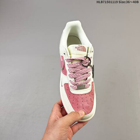 Nike Air Force 1 07 LV8 Off White Pink EU 36-40 Sneaker - Unisex (BS-63477)